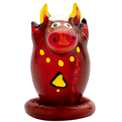 CONDOMERIE - PRÉSERVATIFS FANTAISIE PEINTS À LA MAIN MODÈLE TAUREAU 1