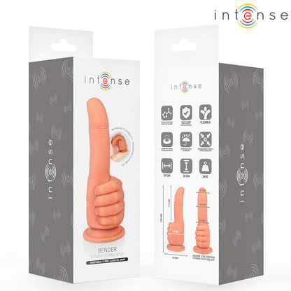 INTENSE - BENDER STIMULATEUR POINT G MAIN FLEXIBLE 11,3 CM