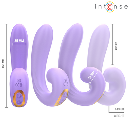INTENSE - MERYL DOUBLE VIBRATION STIMULATEUR CLITORIEN