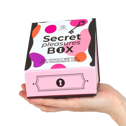 SECRET PLAY - COFFRET DE PLAISIRS POUR COUPLES : DÉS + BALLE VIBRANTE + STYLO À PLUME