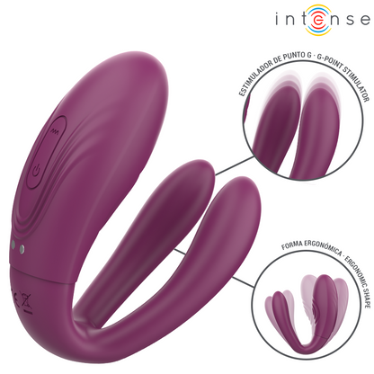 INTENSE - STIMULATEUR DE TAPOTAGE ET DE VIBRATION SANDRA AVEC TÉLÉCOMMANDE