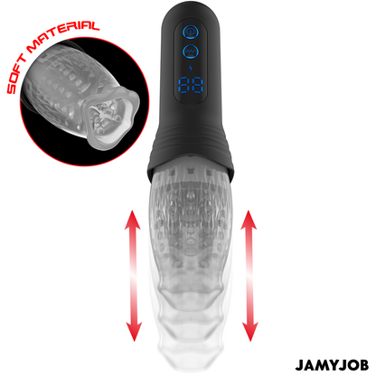 JAMYJOB - MASTURBATEUR BLOW-R AVEC MOUVEMENT DE POUSSÉE ET DE ROTATION