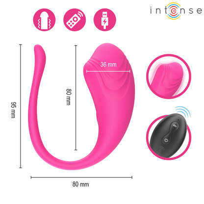INTENSE - ŒUF VIBRANT OLIVIA PINK AVEC TÉLÉCOMMANDE