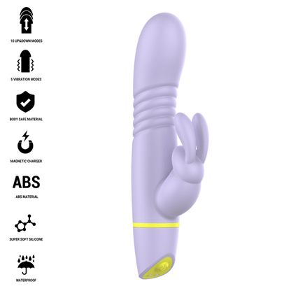 INTENSE - STIMULATEUR ET VIBRATEUR À POUSSÉE HELEN RABBIT