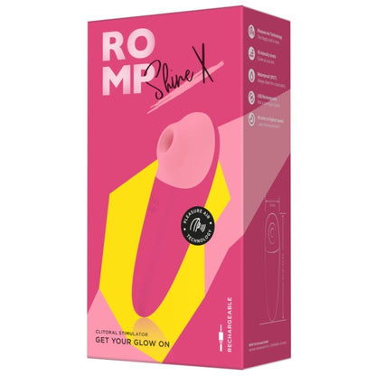 ROMP - SHINE X SUCCION CLITORIALE 10 NIVEAUX ROSE