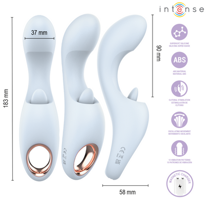 INTENSE - ANYA STIMULATEUR DE VIBRATIONS ET DE MOUVEMENTS MULTIFONCTIONNEL