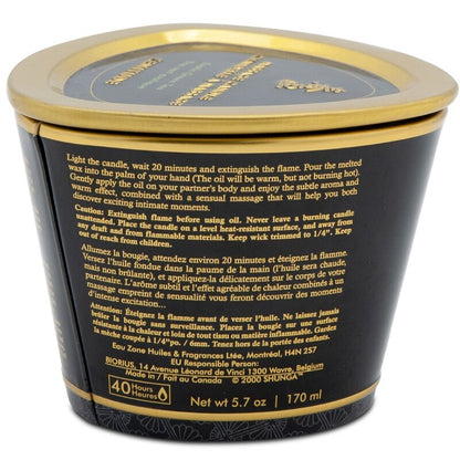 SHUNGA - BOUGIE DE MASSAGE MANGUE 170 ML