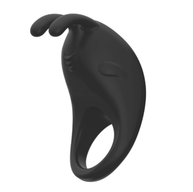 Anneau Vibrant Moressa Brad – Silicone Premium Rechargeable Noir