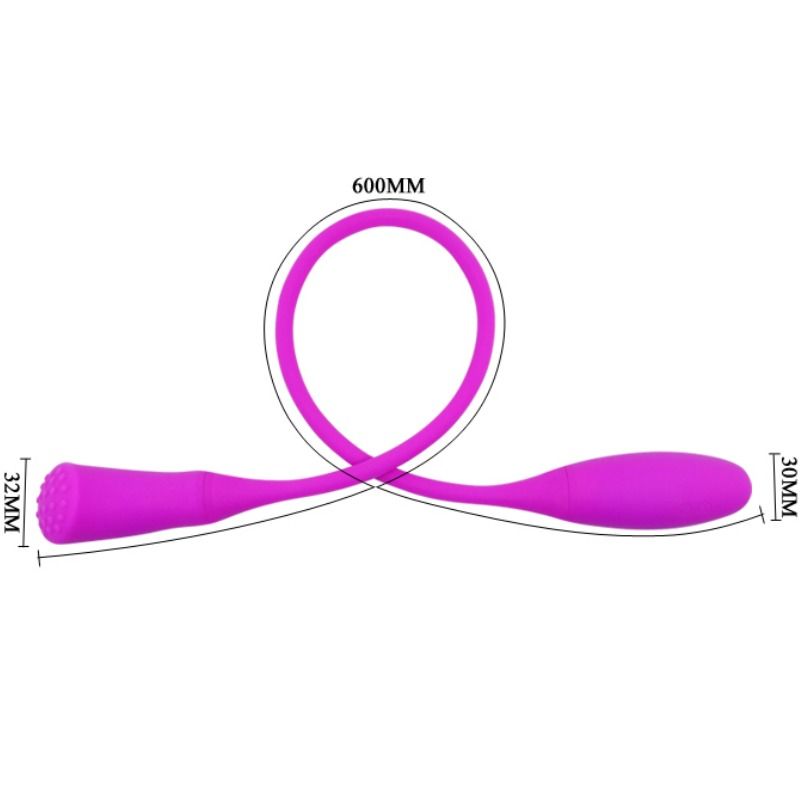 Vibromasseur Double Pretty Love Snaky Vibe 2 Moteurs