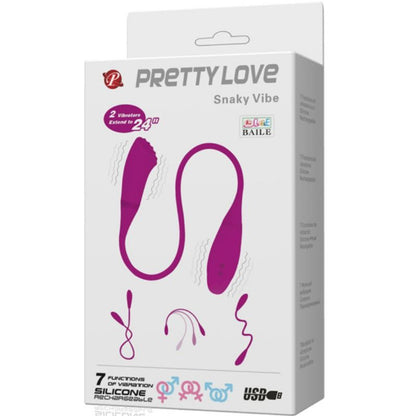 Vibromasseur Double Pretty Love Snaky Vibe 2 Moteurs